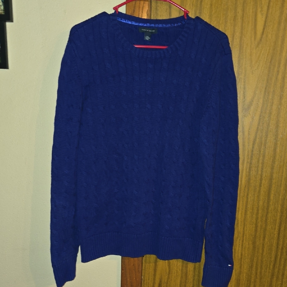 Tommy Hilfiger Women's Navy Crewneck Sweater